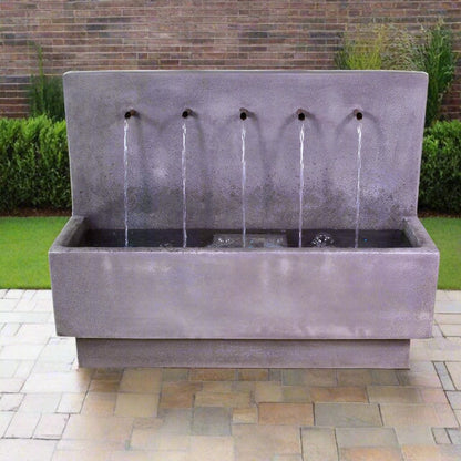 Giannini Garden Outdoor Fountains Penta 1747 / Antico / No Thanks. Giannini Garden Penta Concrete Wall Outdoor Fountain 1747