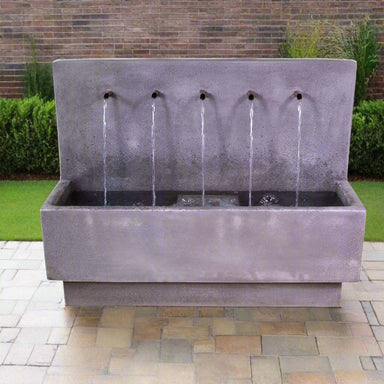 Giannini Garden Outdoor Fountains Penta 1747 / Antico / No Thanks. Giannini Garden Penta Concrete Wall Outdoor Fountain 1747