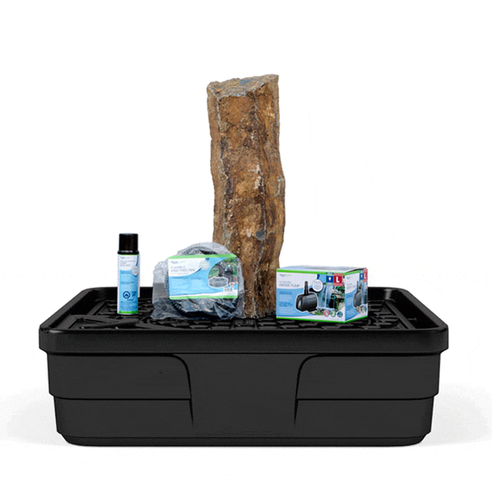 Aquascape Fountain Kit Aquascape Mongolian Basalt Column 30″ Landscape Fountain Kit 58065