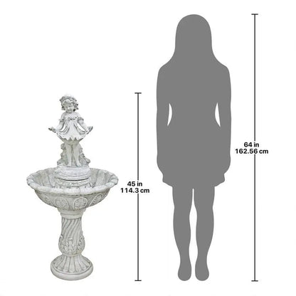 Design Toscano Outdoor Fountains Design Toscano Abigail's Bountiful Apron Cascading Garden Fountain KY3014