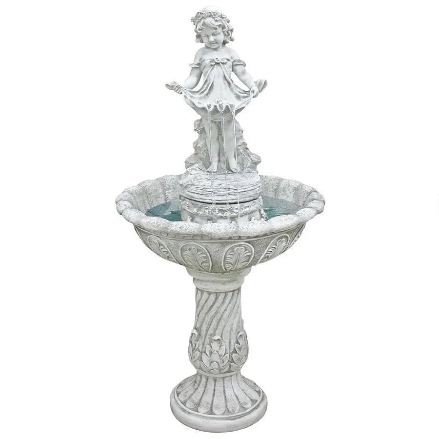 Design Toscano Outdoor Fountains Design Toscano Abigail's Bountiful Apron Cascading Garden Fountain KY3014