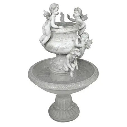 Design Toscano Outdoor Fountains Design Toscano Cherubs at Play Sculptural Garden Outdoor Fountain JY1968