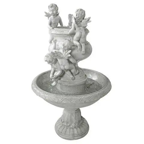 Design Toscano Outdoor Fountains Design Toscano Cherubs at Play Sculptural Garden Outdoor Fountain JY1968