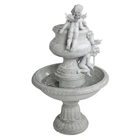 Design Toscano Outdoor Fountains Design Toscano Cherubs at Play Sculptural Garden Outdoor Fountain JY1968