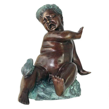 Design Toscano Garden Statues Design Toscano Child's Splashy Surprise Spitting Frog Garden Statue SU2063