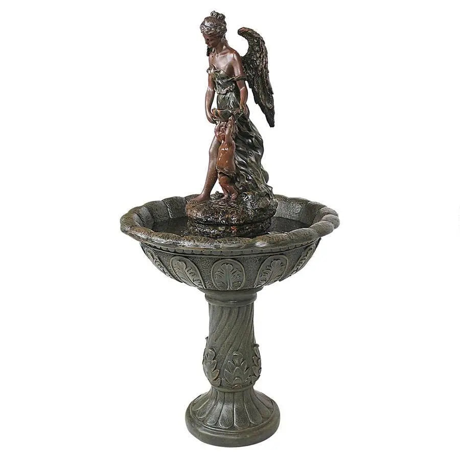 Design Toscano Outdoor Fountains Design Toscano Heavenly Moments Angel Sculptural Fountain KY3002