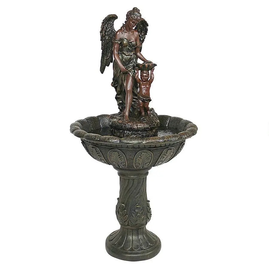 Design Toscano Outdoor Fountains Design Toscano Heavenly Moments Angel Sculptural Fountain KY3002