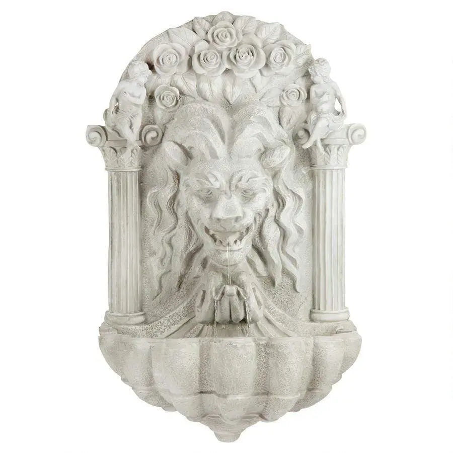 Design Toscano Outdoor Fountains Design Toscano House of York Lion Sculptural Animal Outdoor Fountain KY207