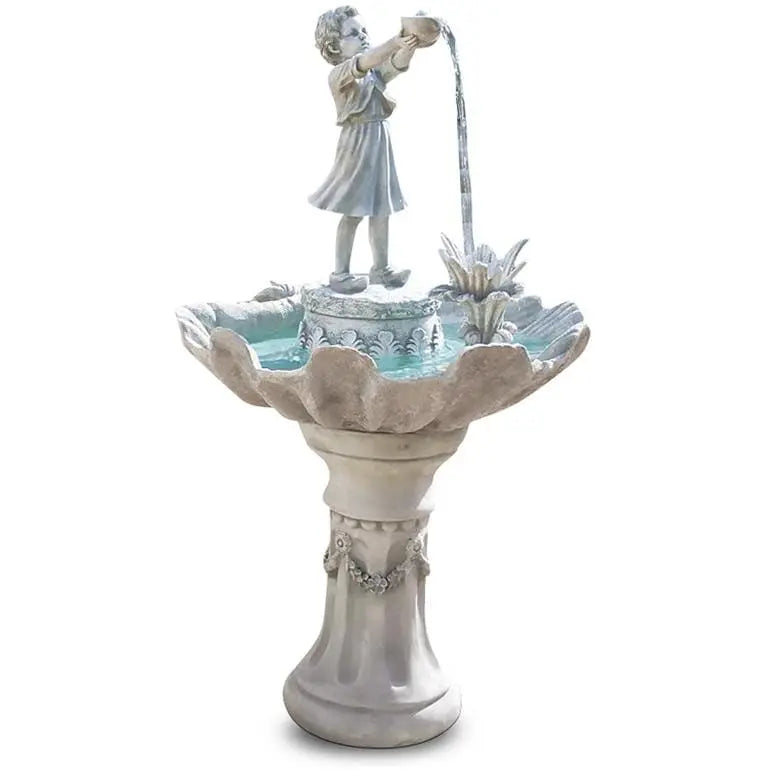 Design Toscano Outdoor Fountains Design Toscano L'Acqua di Vita Sculptural Garden Outdoor Fountain KY30082