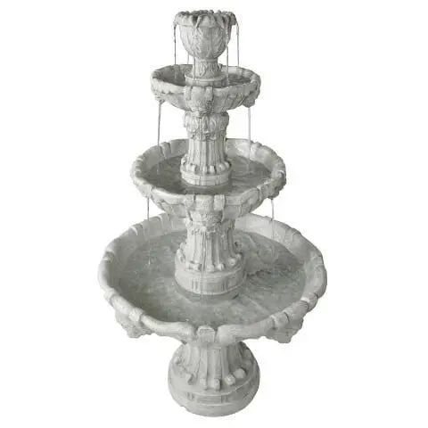 Design Toscano Outdoor Fountains Design Toscano Medici Lion Four-Tier Garden Outdoor Fountain KY2072