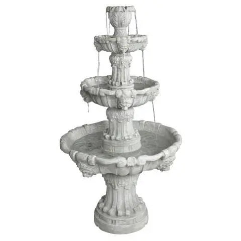 Design Toscano Outdoor Fountains Design Toscano Medici Lion Four-Tier Garden Outdoor Fountain KY2072