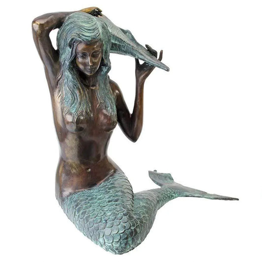 Design Toscano Garden Statues Design Toscano Mermaid of the Isle of Capri Garden Statue SU4015