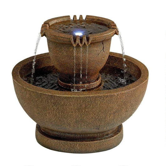 Design Toscano Outdoor Fountains Design Toscano Richardson Oval Urns Cascading Garden Outdoor Fountain SS111211