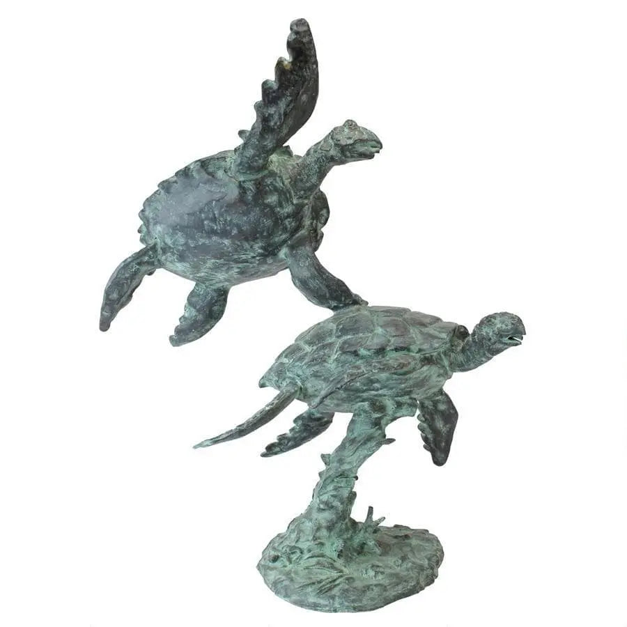 Design Toscano Garden Statues Design Toscano Sea Turtles Bronze Garden Statue PK2219