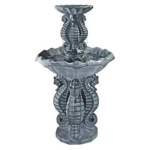 Design Toscano Outdoor Fountains Design Toscano Spirit of the Ocean Two-Tier Seahorse Garden Outdoor Fountain KY2096