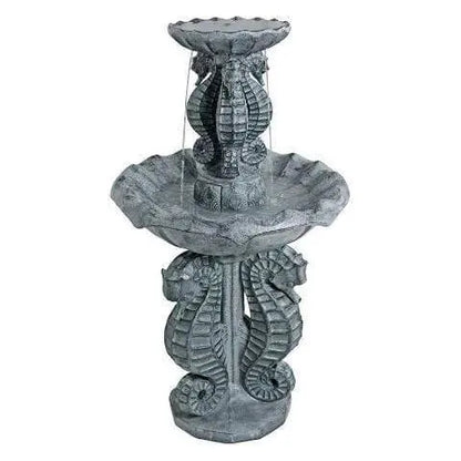 Design Toscano Outdoor Fountains Design Toscano Spirit of the Ocean Two-Tier Seahorse Garden Outdoor Fountain KY2096