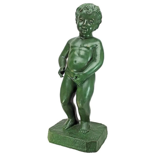 Design Toscano Garden Statues Design Toscano The Peeing Boy of Brussels Cast Bronze Garden Statue PK899