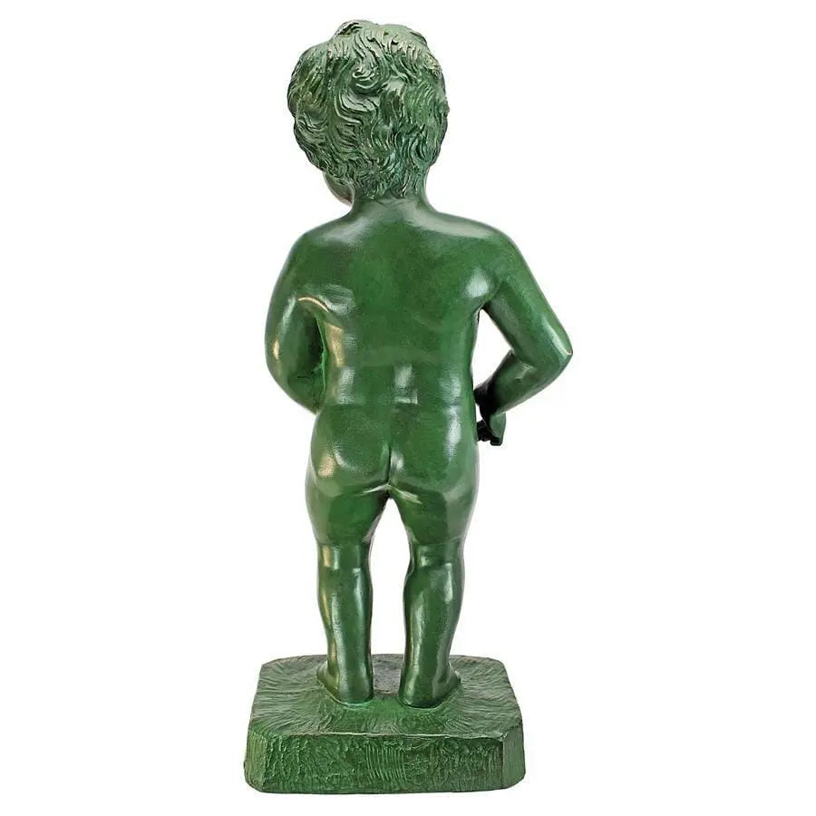 Design Toscano Garden Statues Design Toscano The Peeing Boy of Brussels Cast Bronze Garden Statue PK899