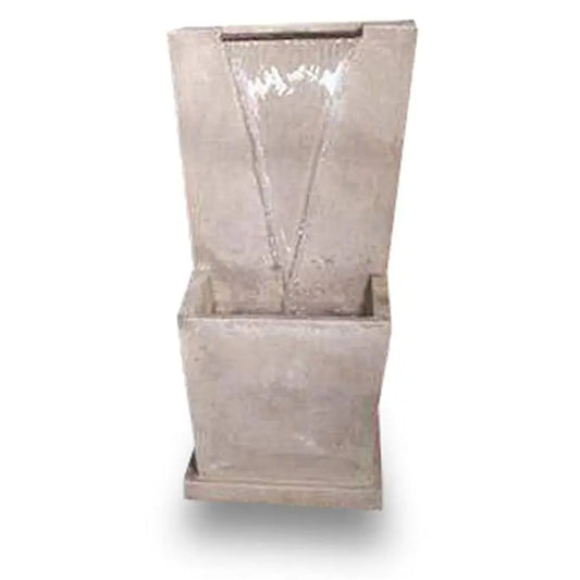 Giannini Garden Outdoor Fountains Adelina Lamina / French Limestone / 40"H x 23"W x 21"D Giannini Garden Adelina Lamina French Limestone Concrete Wall Outdoor Fountain 1744