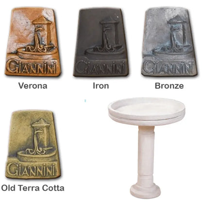 Giannini Garden Outdoor Fountains Deco / Verona (VR) / 29"H x 24"W Giannini Garden Deco Bird Bath Outdoor Cast Stone 437