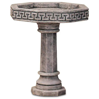 Giannini Garden Outdoor Fountains Giannini Garden Labyrinth Bird Bath Outdoor Cast Stone 430