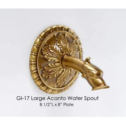 Giannini Garden Outdoor Fountains Giannini Garden Large Acanto Water Spout GI-17