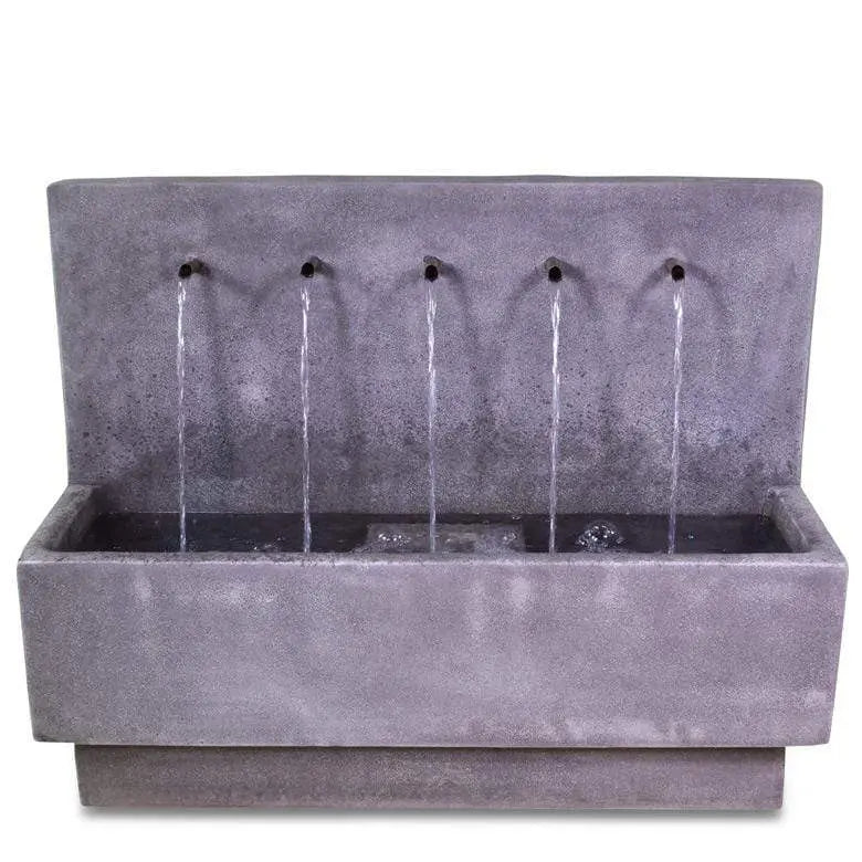 Giannini Garden Outdoor Fountains Giannini Garden Penta Greystone Concrete Wall Outdoor Fountain 1747