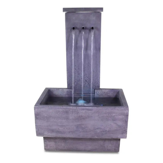 Giannini Garden Outdoor Fountains Tre Rame / Greystone / 51"H x 32"W x 24"D Giannini Garden Tre Rame Greystone Concrete Outdoor Fountain 1766