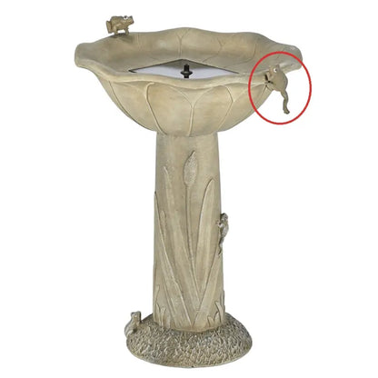 Smart Solar Outdoor Fountains Acadia Traditional Birdbath / 18.5" Diameter x 23" High Smart Solar Acadia Traditional Birdbath 70022