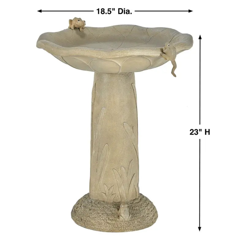 Smart Solar Outdoor Fountains Acadia Traditional Birdbath / 18.5" Diameter x 23" High Smart Solar Acadia Traditional Birdbath 70022