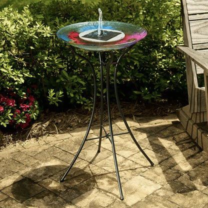 Smart Solar Outdoor Fountains AquaNura Solar Birdbath Kit 21300R01 / 9" Dia x 2" H Smart Solar AquaNura Solar Birdbath Kit 21300R01