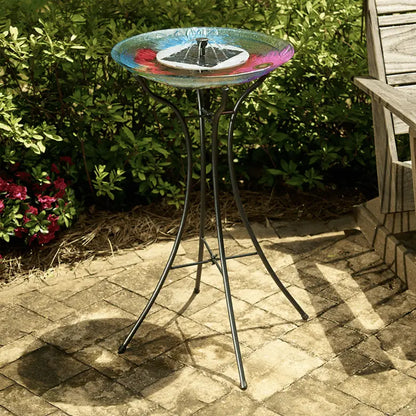 Smart Solar Outdoor Fountains AquaNura Solar Birdbath Kit 21300R01 / 9" Dia x 2" H Smart Solar AquaNura Solar Birdbath Kit 21300R01